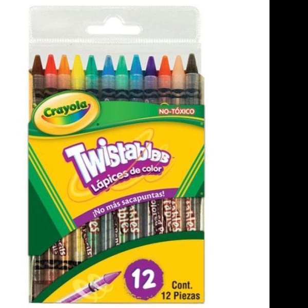 COLORES ESTUCHE C12 L. CRAYOLA TWISTABLES 687408